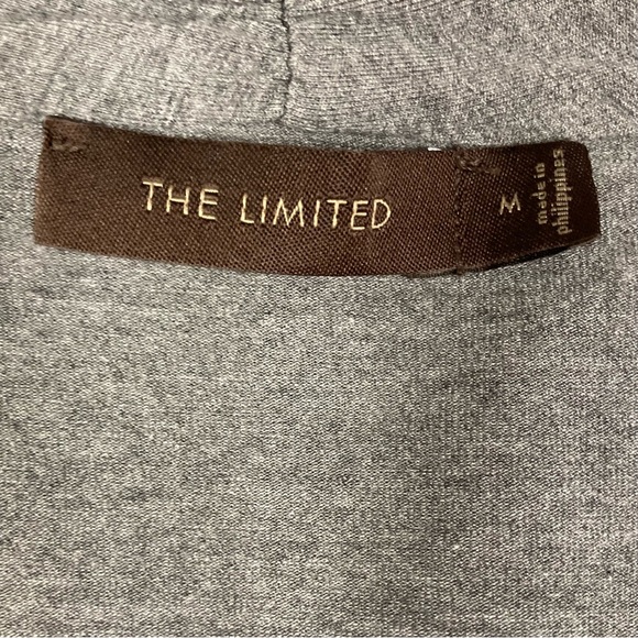 EUC The Limited Long sleeve mock wrap top. Stretch. Grey. Size Medium - Picture 9 of 12